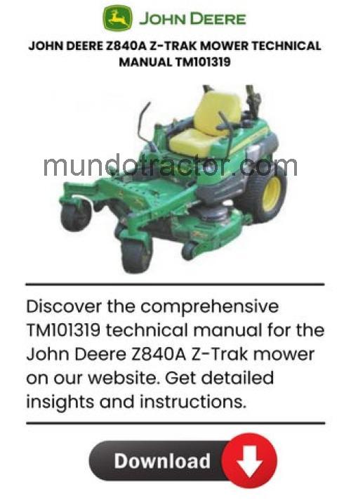 John Deere Z840A ficha técnica y opiniones
